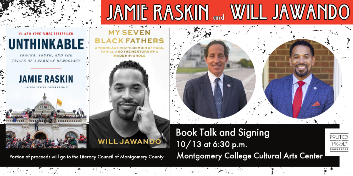 Rep Jamie Raskin Book Talk Flyer