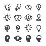 a group of icons symbolizing ideas