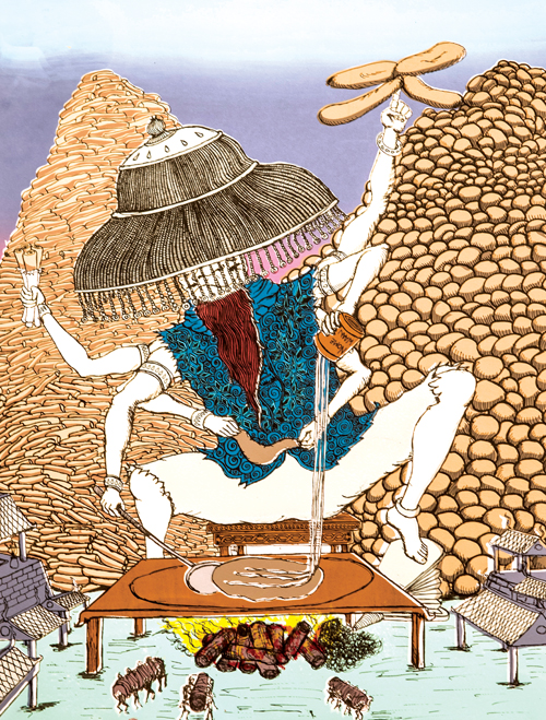 Desert Pastry God by Raj Bunnag