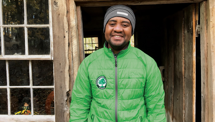 Quame DeJonge joined the Montgomery County Parks staff as an interpreter and naturalist aide after four years of volunteer service on weekends. He is currently an environmental science and policy major at the Rockville Campus.