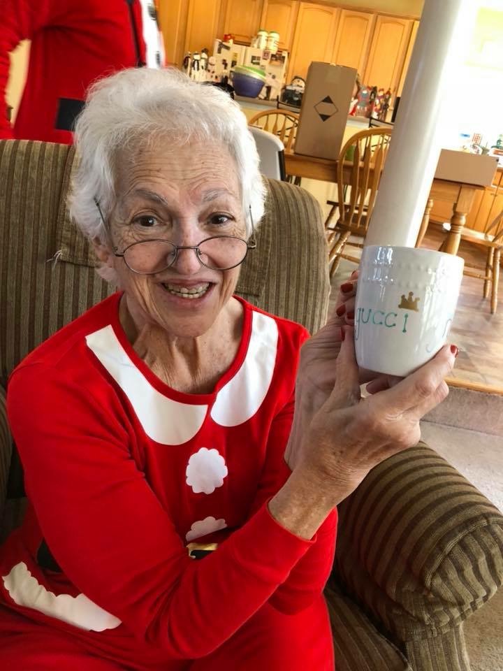 My Grammy with her Sharpie Mug