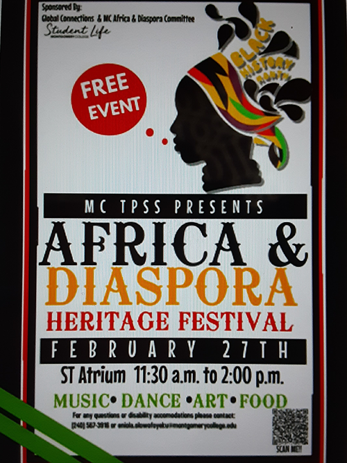 Africa and Diaspora Heritage Festival February 27th