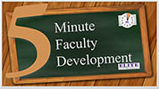 5-minute faculty development